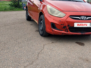 2011 Hyundai Solaris I, красный, 280000 рублей, вид 3
