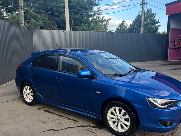 2008 Mitsubishi Lancer X, синий, 800000 рублей - вид 3