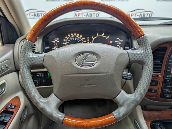 2002 Lexus LX 470 II, золотистый, 1699000 рублей - вид 11