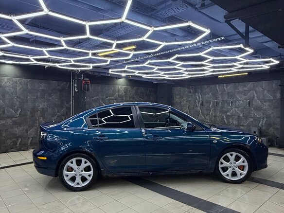 2007 Mazda 3 I (BK) Рестайлинг, синий, 500000 рублей - вид 6