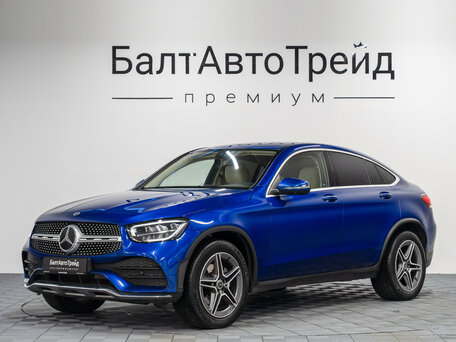2021 Mercedes-Benz GLC Coupe 300 I (C253) Рестайлинг, синий, 4450000 рублей, вид 1