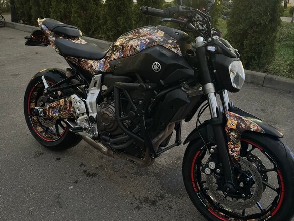 2015 Yamaha MT-07 (FZ-07), серый, 620000 рублей - вид 3