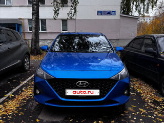 2020 Hyundai Solaris II Рестайлинг, синий, 1350000 рублей, вид 1