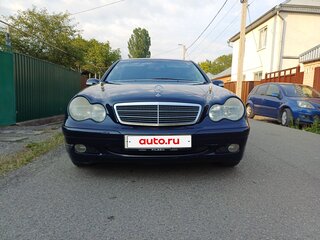 2002 Mercedes-Benz C-Класс 180 II (W203), синий, 690000 рублей, вид 2