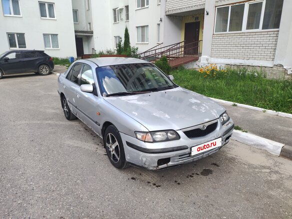 1998 Mazda 626 V (GF), серебристый, 90000 рублей