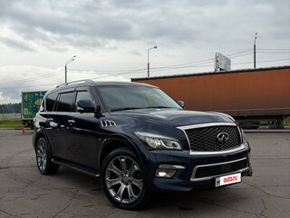 2015 Infiniti QX80 I Рестайлинг, синий, 2200000 рублей, вид 4