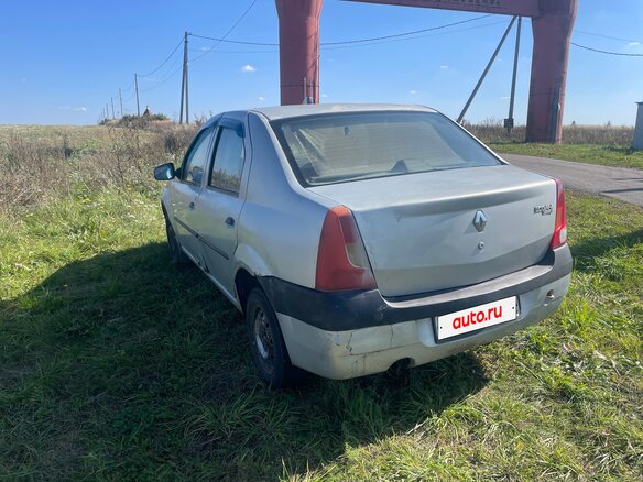2006 Renault Logan I, серый, 85000 рублей - вид 4
