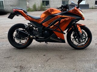 2013 Kawasaki Ninja 300, оранжевый, 450000 рублей, вид 4