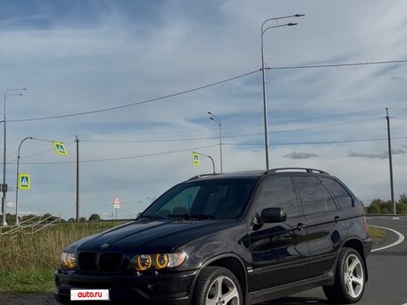2001 BMW X5 4.4i I (E53), чёрный, 890000 рублей, вид 4