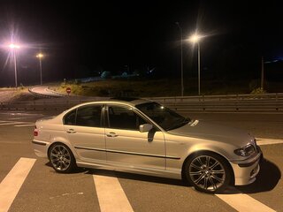 2002 BMW 3 серии 320i IV (E46) Рестайлинг, серебристый, 899000 рублей, вид 3