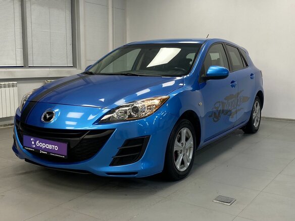2011 Mazda 3 II (BL), голубой, 800000 рублей