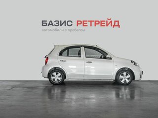 2016 Nissan March IV (K13) Рестайлинг, белый, 779000 рублей, вид 4