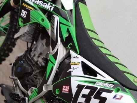 2015 Kawasaki KX 450, зелёный, 450000 рублей, вид 4