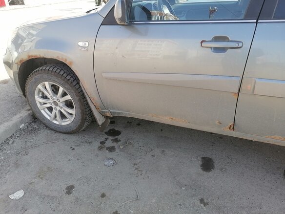 2014 Chery Tiggo (T11) I Рестайлинг (FL), серый - вид 3