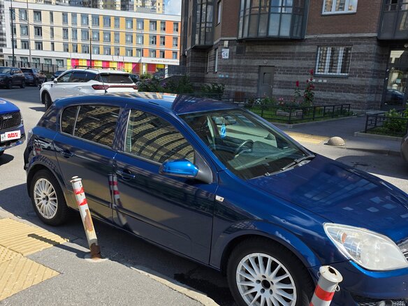 2008 Opel Astra H Рестайлинг, синий, 350000 рублей - вид 3