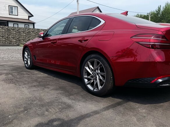 2020 Genesis G70 I Рестайлинг, красный, 3200000 рублей - вид 5