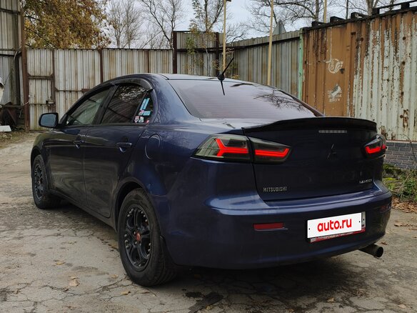 2007 Mitsubishi Lancer X, синий, 450000 рублей - вид 3