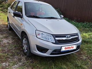 2014 Lada (ВАЗ) Granta I, серебристый, 550000 рублей, вид 3