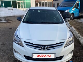 2016 Hyundai Solaris I Рестайлинг, белый, 910000 рублей, вид 1