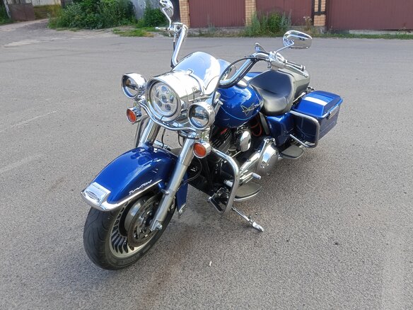2010 Harley-Davidson Road King, синий, 1250000 рублей - вид 1