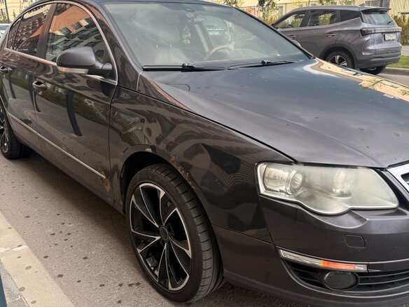 2008 Volkswagen Passat B6, чёрный - вид 1