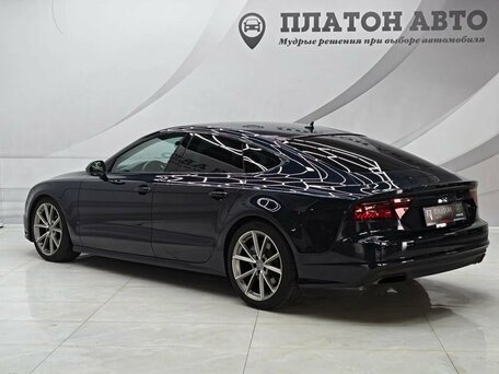 2015 Audi A7 I (4G) Рестайлинг, синий, 2175000 рублей, вид 4