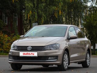 2016 Volkswagen Polo V Рестайлинг, бежевый, 1327000 рублей, вид 5