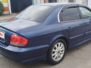 2008 Hyundai Sonata ТагАЗ IV (EF) Рестайлинг, синий, 350000 рублей, вид 4
