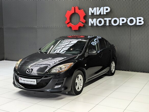 2009 Mazda 3 II (BL), чёрный, 750000 рублей