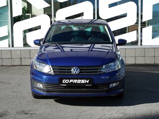 2019 Volkswagen Polo V Рестайлинг, синий, 1420000 рублей, вид 3