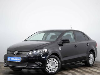 2013 Volkswagen Polo V, чёрный, 799000 рублей, вид 3
