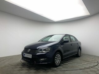 2017 Volkswagen Polo V Рестайлинг, синий, 905000 рублей, вид 3