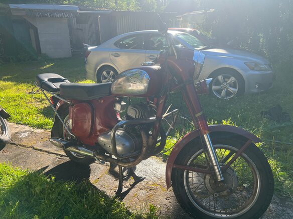 1971 Jawa 350/360, красный, 50000 рублей - вид 2