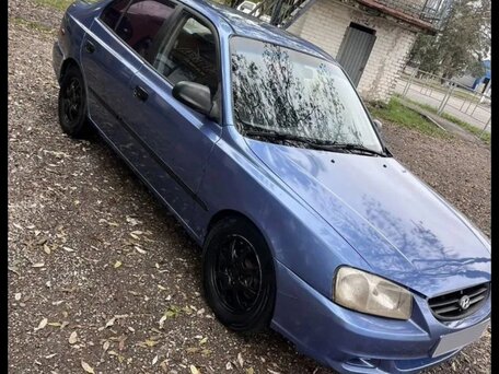 2001 Hyundai Accent II, голубой, 255000 рублей, вид 1