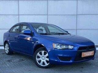 2011 Mitsubishi Lancer X Рестайлинг, синий, 590000 рублей, вид 3