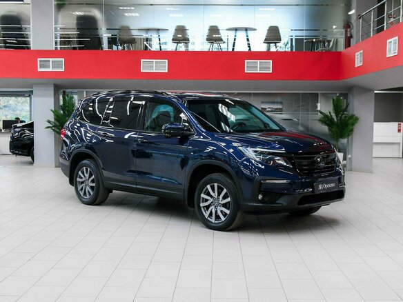 2018 Honda Pilot III Рестайлинг, синий, 3150000 рублей - вид 3