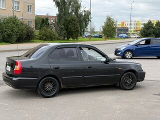 2009 Hyundai Accent ТагАЗ II, чёрный, 270000 рублей, вид 4
