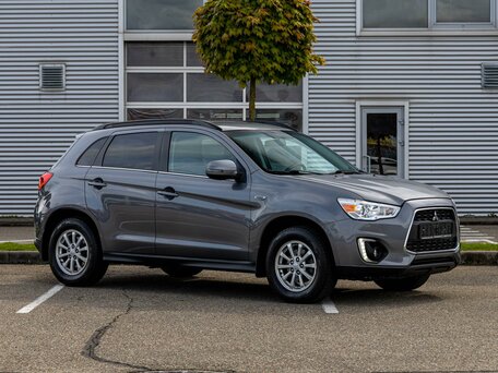 2014 Mitsubishi ASX I Рестайлинг, серый, 925000 рублей, вид 3