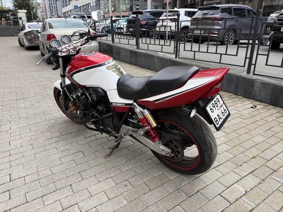2003 Honda CB 400 Super Four, красный, 330000 рублей - вид 6