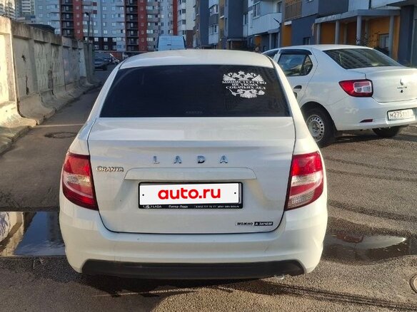 2023 Lada (ВАЗ) Granta I Рестайлинг, белый, 690000 рублей - вид 5