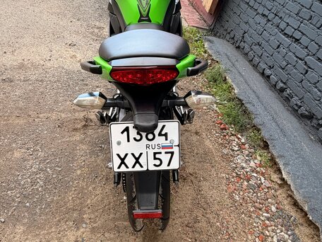 2011 Kawasaki ER-4F (Ninja 400R), зелёный, 400000 рублей, вид 2