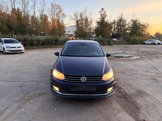 2017 Volkswagen Polo V Рестайлинг, синий, 670000 рублей, вид 3