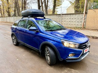 2021 Lada (ВАЗ) Vesta SW I, синий, 1700000 рублей, вид 4