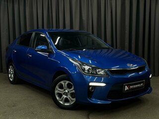 2018 Kia Rio IV, синий, 1449777 рублей, вид 4