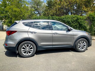 2016 Hyundai Santa Fe III Рестайлинг, серебристый, 2200000 рублей, вид 4