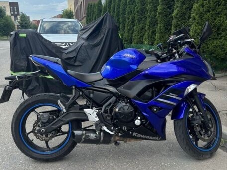 2018 Kawasaki Ninja 650, синий, 700000 рублей, вид 3