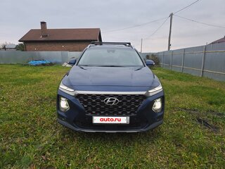 2019 Hyundai Santa Fe IV, синий, 2600000 рублей, вид 2