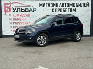 2015 Volkswagen Tiguan I Рестайлинг, синий, 1370000 рублей, вид 3