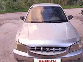 2000 Hyundai Accent II, серебристый, 155000 рублей, вид 1