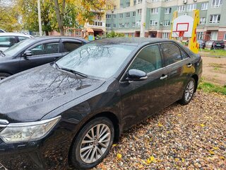 2016 Toyota Camry VII (XV50) Рестайлинг, чёрный, 1720000 рублей, вид 4